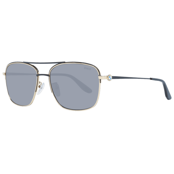 BMW Pilotenbrille Sonnenbrille BW0029-D 6030A in Gold – 45° Seitenansicht