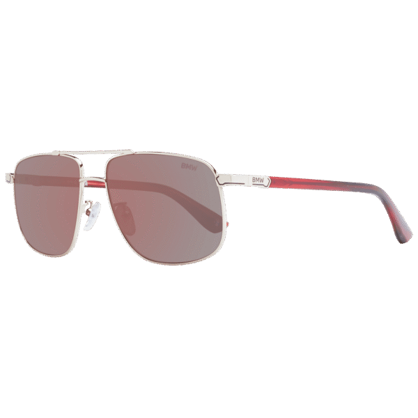 BMW Pilotenbrille Sonnenbrille BW0031 5733L in Rosé Gold – 45° Seitenansicht
