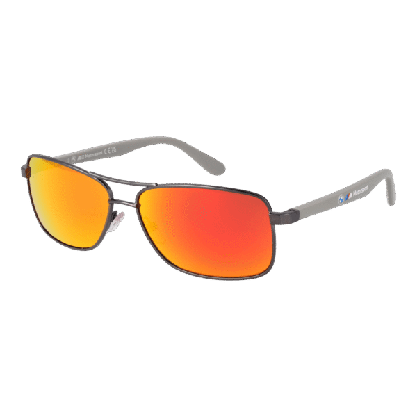 BMW Motorsport Pilotenbrille Sonnenbrille BS0017 6008U in Gunmetal – 45° Seitenansicht