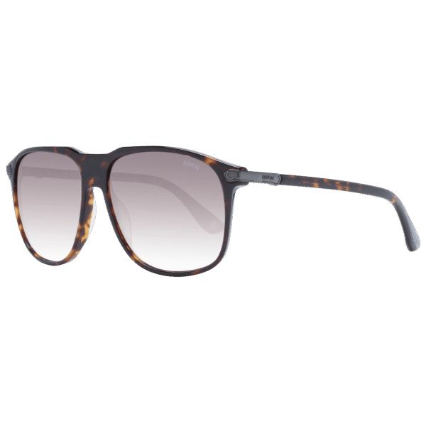BMW Pilotenbrille Sonnenbrille BW0036 5852P in Braun – 45° Seitenansicht