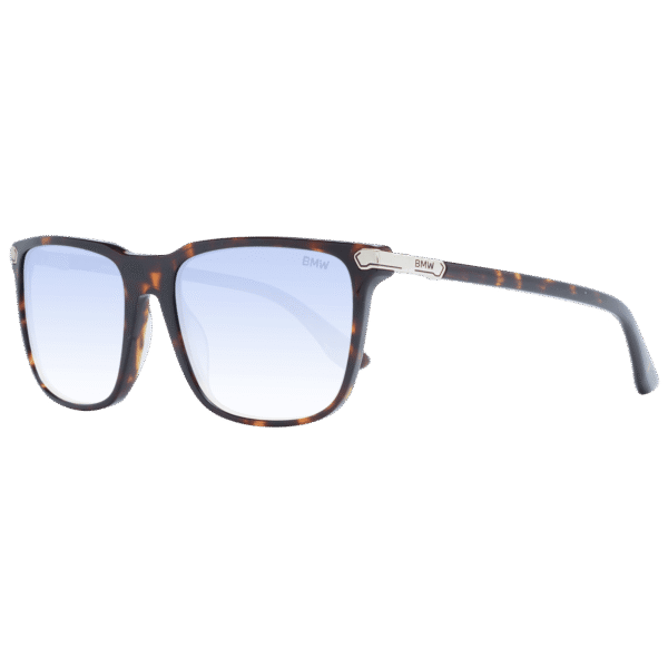 BMW Sonnenbrille BW0037 5652W – 45° Seitenansicht BMW Rechteck Sonnenbrille BW0037 5652W in Braun – 45° Seitenansicht