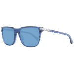 BMW Quadrat Sonnenbrille BW0037 5692V in Blau – 45° Seitenansicht