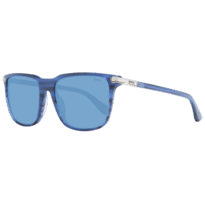 BMW Quadrat Sonnenbrille BW0037 5692V in Blau – 45° Seitenansicht