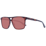 BMW Rechteck Sonnenbrille BW0038 5753U in Braun – 45° Seitenansicht