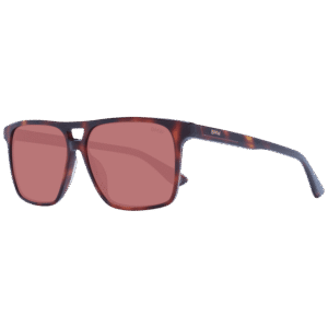 BMW Rechteck Sonnenbrille BW0038 5753U in Braun – 45° Seitenansicht