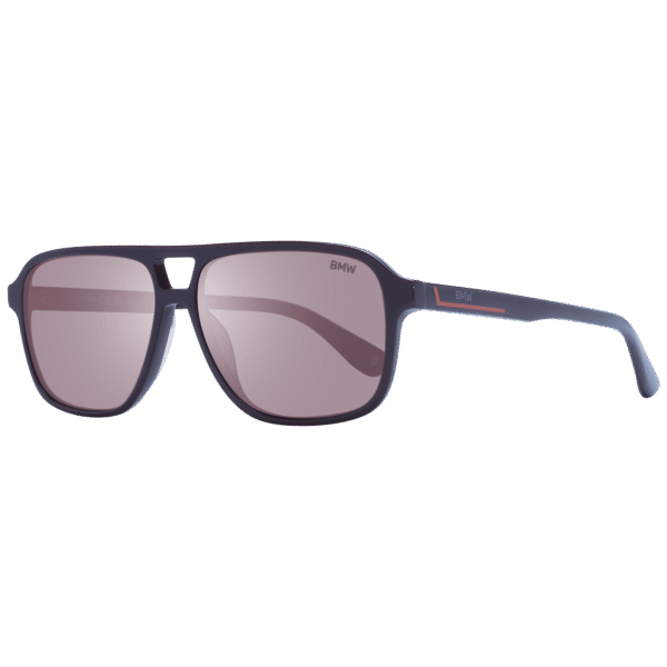 BMW Pilotenbrille Sonnenbrille BW0039 5850L in Burgunder – 45° Seitenansicht