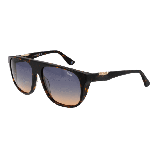 BMW Pilotenbrille Sonnenbrille BW0041-H 5852W in Braun – 45° Seitenansicht