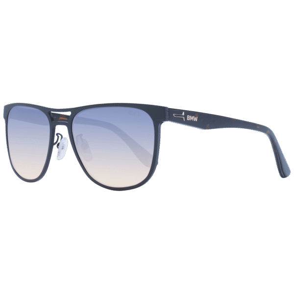 BMW Pilotenbrille Sonnenbrille BW0042-H 5605W in Schwarz – 45° Seitenansicht