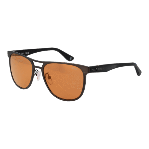 BMW Pilotenbrille Sonnenbrille BW0042-H 5609U in Gunmetal – 45° Seitenansicht