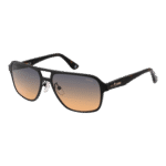 BMW Pilotenbrille Sonnenbrille BW0043-H 5705W in Schwarz – 45° Seitenansicht