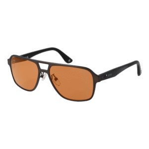 BMW Pilotenbrille Sonnenbrille BW0043-H 5709U in Gunmetal – 45° Seitenansicht