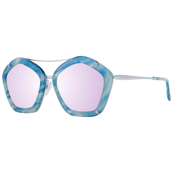 Ana Hickmann Quadrat Sonnenbrille AH3165 56G23 in Grün – 45° Seitenansicht