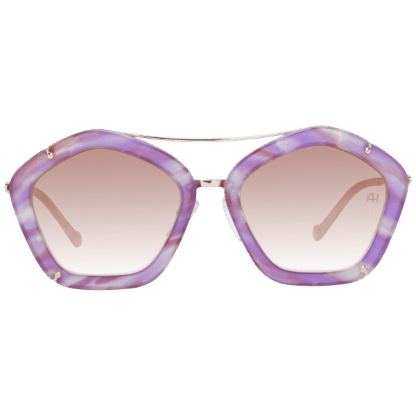 Ana Hickmann Sonnenbrille AH3165 56G24 – Frontansicht mit Metall & Kunststoff Rahmen und Braun Gläsern