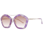 Ana Hickmann Quadrat Sonnenbrille AH3165 56G24 in Lila – 45° Seitenansicht
