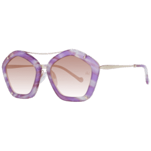 Ana Hickmann Quadrat Sonnenbrille AH3165 56G24 in Lila – 45° Seitenansicht