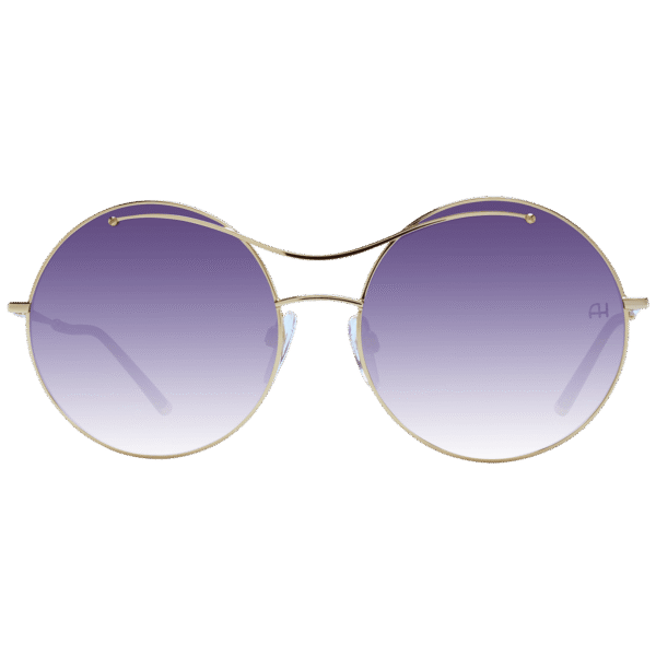 Ana Hickmann Sonnenbrille AH3171 5804A – Frontansicht mit Metall Rahmen und Lila Gläsern