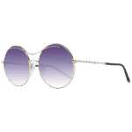 Ana Hickmann Rund Sonnenbrille AH3171 5804A in Gold – 45° Seitenansicht