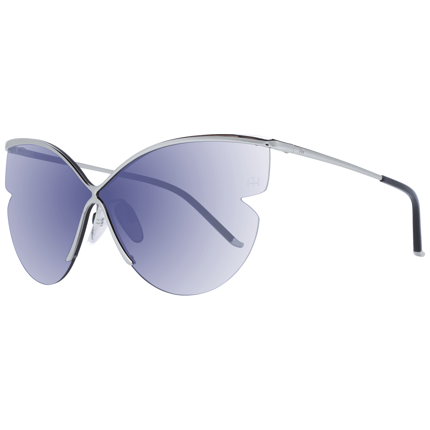Ana Hickmann Schmetterling Sonnenbrille AH3173 14003A in Blau – 45° Seitenansicht
