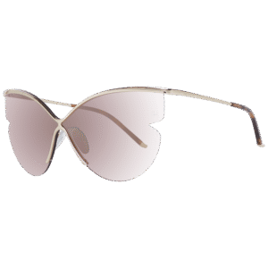 Ana Hickmann Schmetterling Sonnenbrille AH3173 14004B in Gold – 45° Seitenansicht