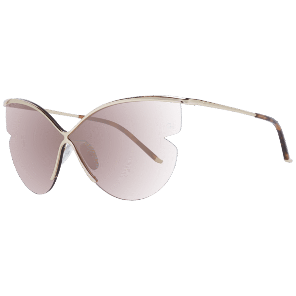 Ana Hickmann Schmetterling Sonnenbrille AH3173 14004B in Gold – 45° Seitenansicht