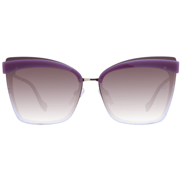 Ana Hickmann Sonnenbrille AH3177 6404E – Frontansicht mit Metall & Kunststoff Rahmen und Braun Gläsern