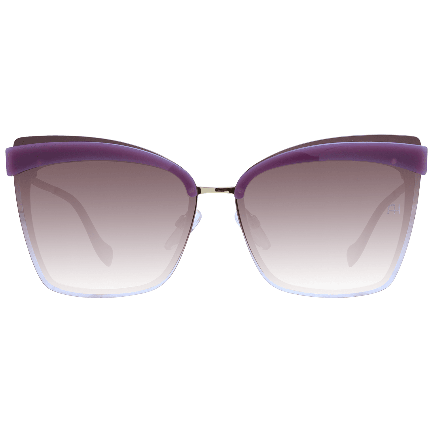 Ana Hickmann Sonnenbrille AH3177 6404E – Frontansicht mit Metall & Kunststoff Rahmen und Braun Gläsern