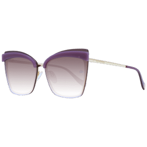 Ana Hickmann Schmetterling Sonnenbrille AH3177 6404E in Lila – 45° Seitenansicht