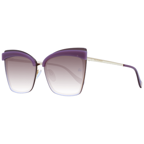 Ana Hickmann Schmetterling Sonnenbrille AH3177 6404E in Lila – 45° Seitenansicht