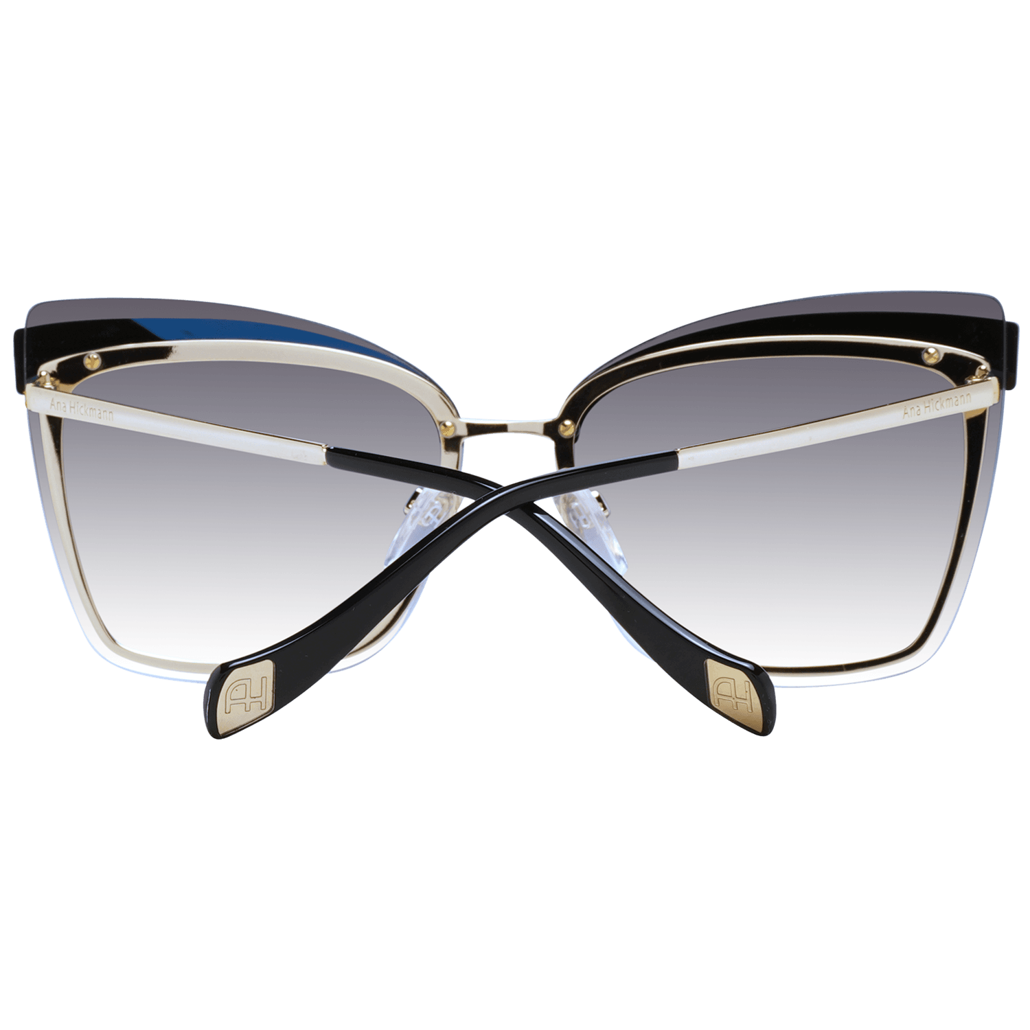 Ana Hickmann Sonnenbrille AH3177 644AB – Frontansicht mit Metall & Kunststoff Rahmen und Grau Gläsern