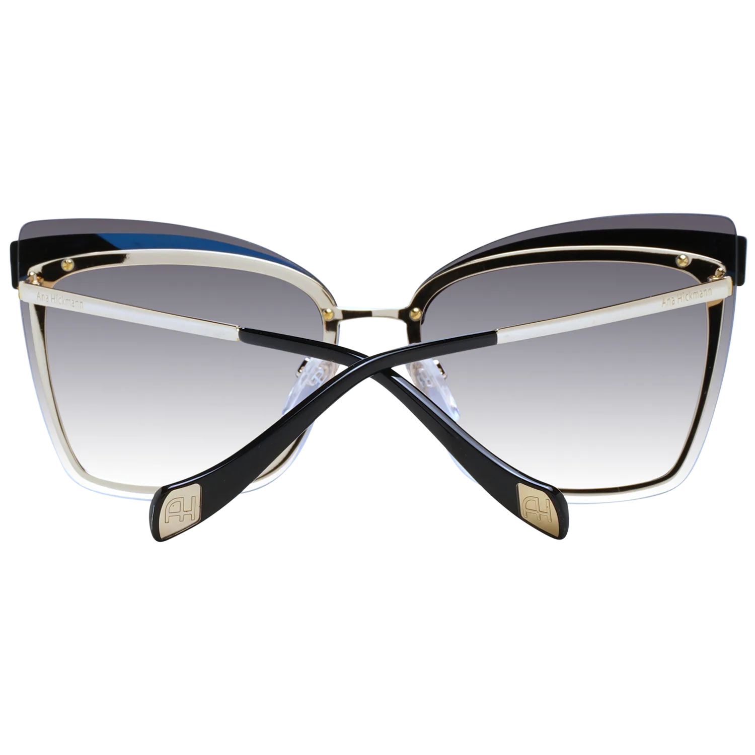 Ana Hickmann Sonnenbrille AH3177 644AB – Frontansicht mit Metall & Kunststoff Rahmen und Grau Gläsern