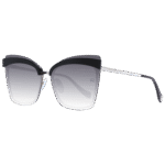 Ana Hickmann Schmetterling Sonnenbrille AH3177 644AB in Schwarz – 45° Seitenansicht