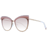 Ana Hickmann Schmetterling Sonnenbrille AH3178 6604A in Rosa – 45° Seitenansicht