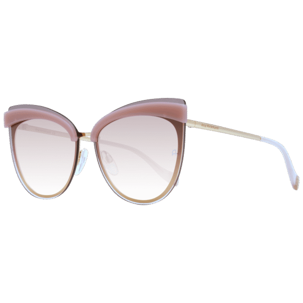 Ana Hickmann Schmetterling Sonnenbrille AH3178 6604A in Rosa – 45° Seitenansicht
