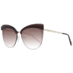 Ana Hickmann Schmetterling Sonnenbrille AH3178 6604C in Braun – 45° Seitenansicht