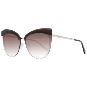 Ana Hickmann Schmetterling Sonnenbrille AH3178 6604C in Braun – 45° Seitenansicht