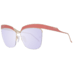 Ana Hickmann Schmetterling Sonnenbrille AH3179 6205A in Koralle – 45° Seitenansicht