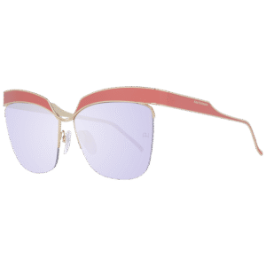 Ana Hickmann Schmetterling Sonnenbrille AH3179 6205A in Koralle – 45° Seitenansicht