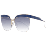 Ana Hickmann Schmetterling Sonnenbrille AH3179 6206A in Blau – 45° Seitenansicht