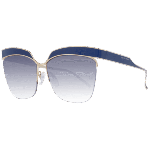 Ana Hickmann Schmetterling Sonnenbrille AH3179 6206A in Blau – 45° Seitenansicht