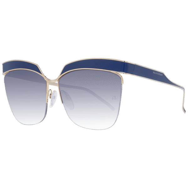 Ana Hickmann Sonnenbrille AH3179 6206A – 45° Seitenansicht Ana Hickmann Schmetterling Sonnenbrille AH3179 6206A in Blau – 45° Seitenansicht