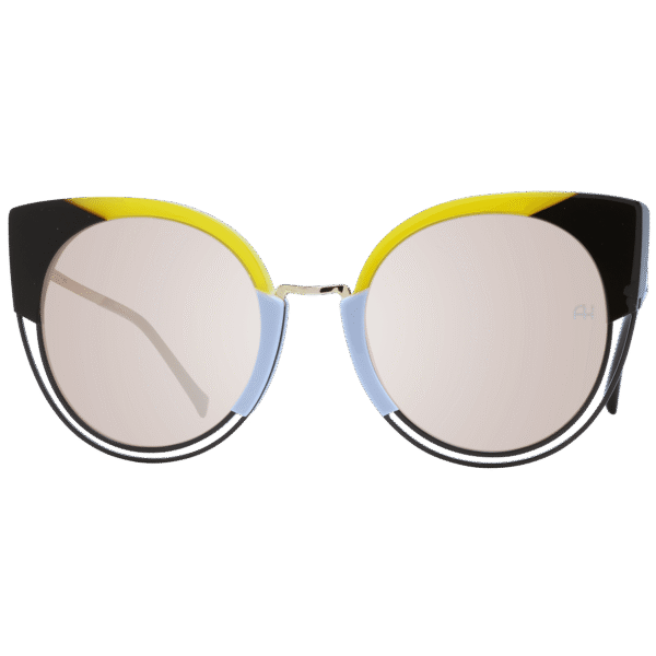 Ana Hickmann Sonnenbrille AH3180 52P01 – Frontansicht mit Metall & Kunststoff Rahmen und Braun Gläsern