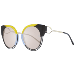 Ana Hickmann Rund Sonnenbrille AH3180 52P01 in Gelb – 45° Seitenansicht