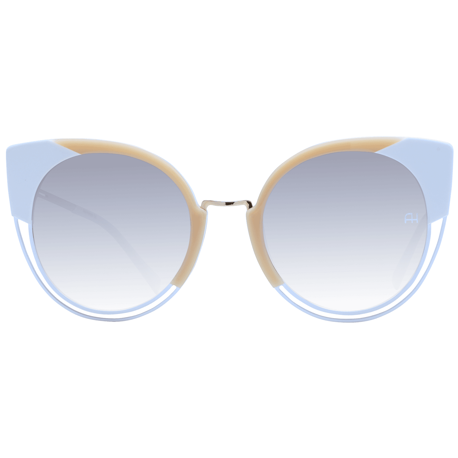 Ana Hickmann Sonnenbrille AH3180 52P02 – Frontansicht mit Metall & Kunststoff Rahmen und Braun Gläsern