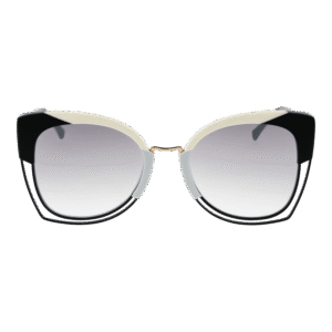 Ana Hickmann Sonnenbrille AH3181 54P02 – Frontansicht mit Azetat Rahmen und Grau Gläsern