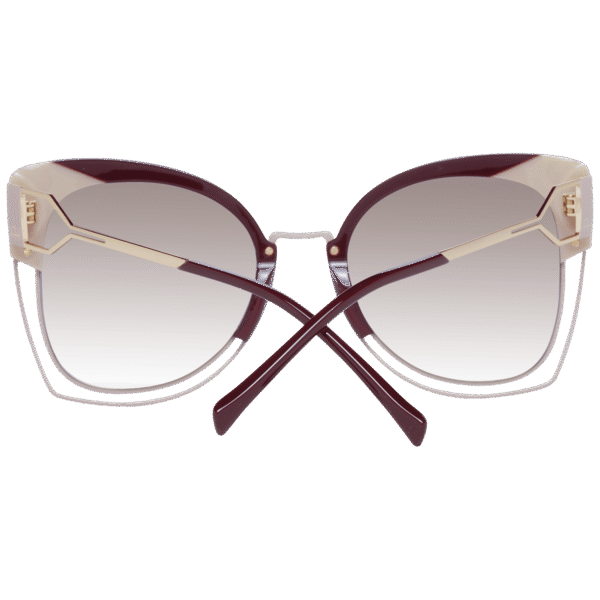 Rückansicht der Ana Hickmann Sonnenbrille AH3181 54P04 – Azetat Rahmen