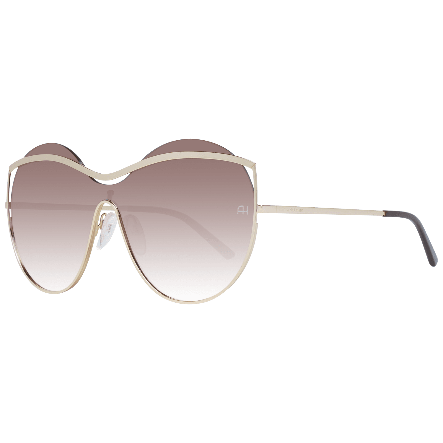 Ana Hickmann Monoscheibe Sonnenbrille AH3182 13404A in Gold – 45° Seitenansicht