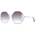 Ana Hickmann Geometric Sonnenbrille AH3185 5403A in Silber – 45° Seitenansicht