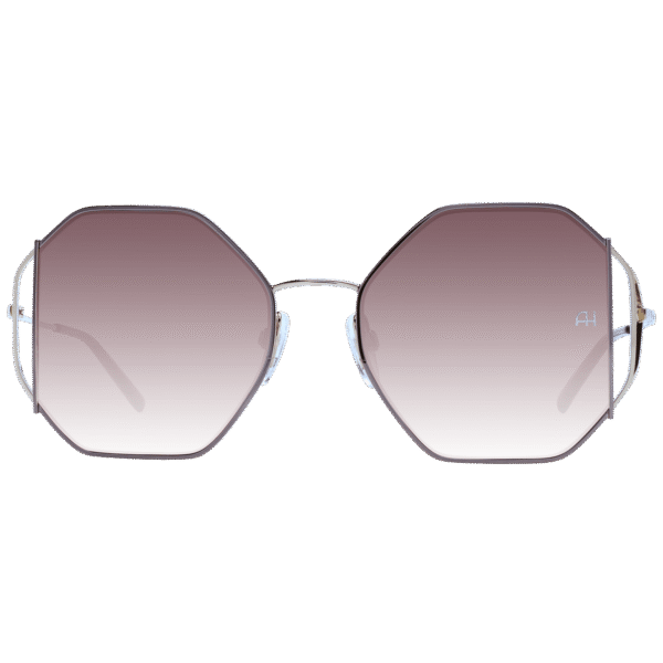 Ana Hickmann Sonnenbrille AH3185 5404D – Frontansicht mit Metall Rahmen und Braun Gläsern