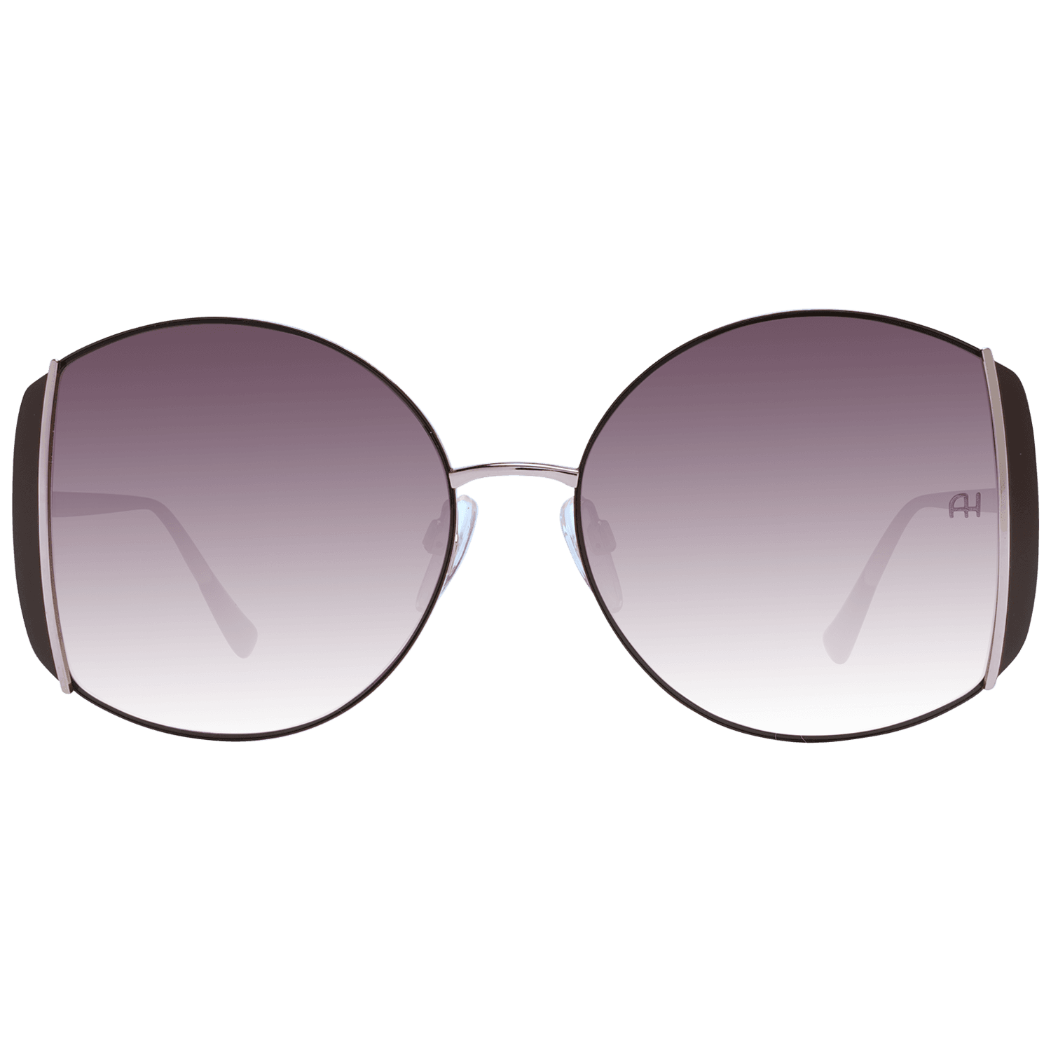 Ana Hickmann Sonnenbrille AH3188 5701B – Frontansicht mit Metall Rahmen und Braun Gläsern