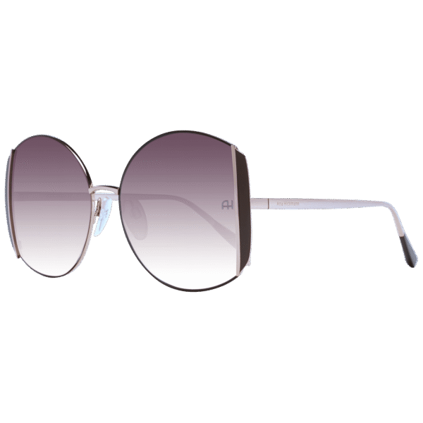 Ana Hickmann Sonnenbrille AH3188 5701B – 45° Seitenansicht Ana Hickmann Rund Sonnenbrille AH3188 5701B in Rosé Gold – 45° Seitenansicht